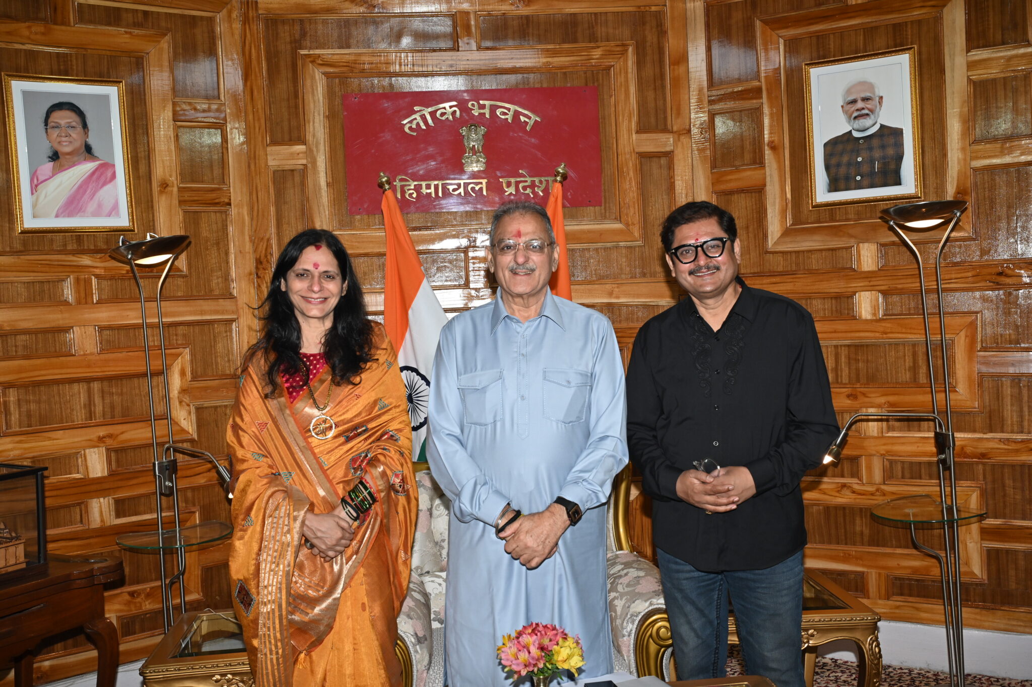 अभिनेता रोहिताश्व गौड़ ने राज्यपाल से की भेंट