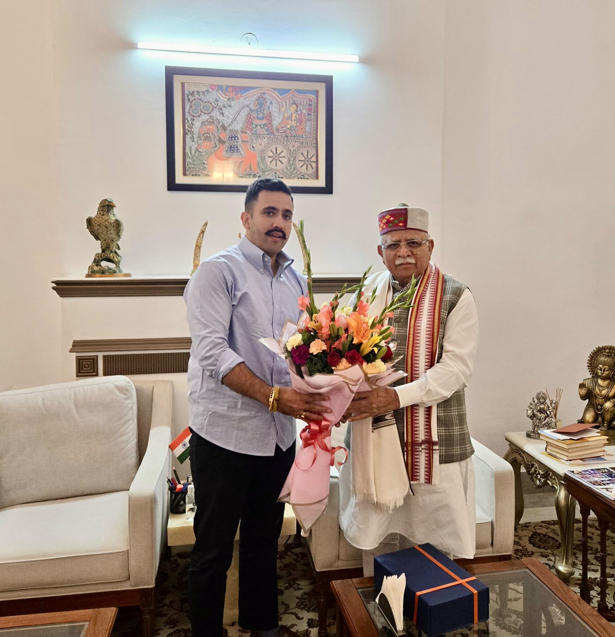 विक्रमादित्य सिंह ने मनोहर लाल खट्टर से आर्थिक मदद, तकनीकी सहायता और प्लानिंग फ्रेमवर्क की मांग की।
