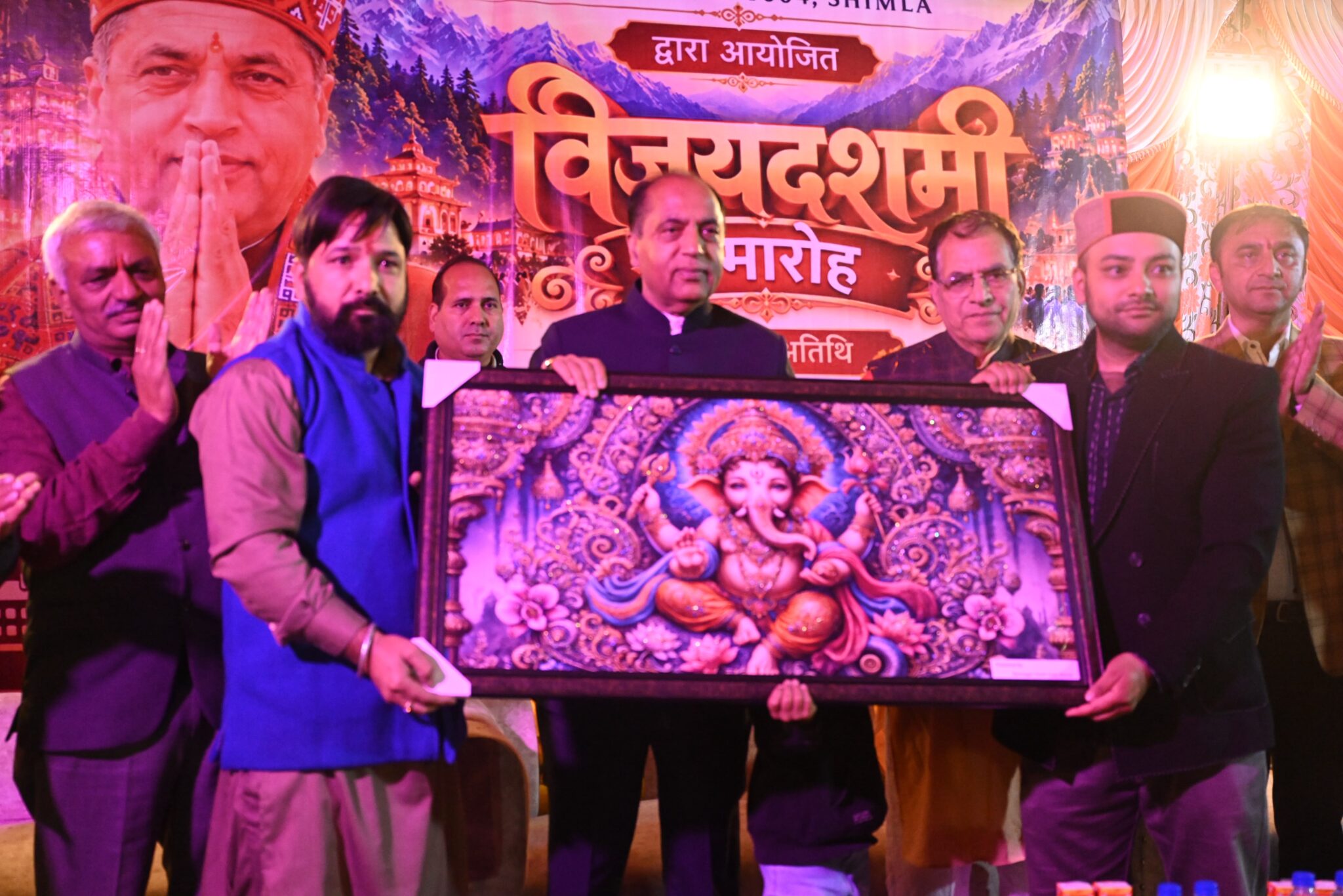 राम नगर यूथ क्लब द्वारा आयोजित दशहरा उत्सव में शामिल हुए जयराम ठाकुर